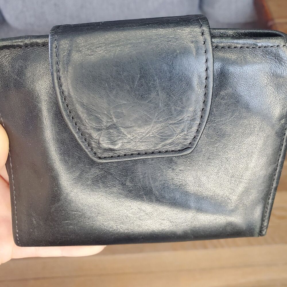 Rolfs cowhide leather american classics black wallet car house key holder coins
